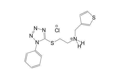 3-thiophenemethanaminium, N-[2-[(1-phenyl-1H-tetrazol-5-yl)thio]ethyl]-, chloride
