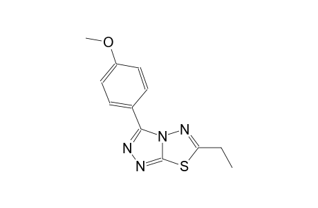 [1,2,4]triazolo[3,4-b][1,3,4]thiadiazole, 6-ethyl-3-(4-methoxyphenyl)-