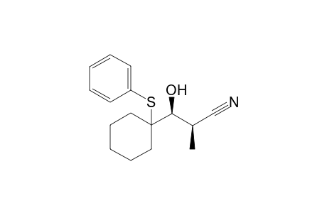 (2R,3S)-3-Hydroxy-2-methyl-3-[1-(phenylthio)cyclohexyl]propiononitrile