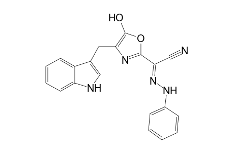 2-(Phenylhydrazono)-2-[4-(1Hindol-3-yl)methyl-5-hydroxyoxazol-2-yl]acetonitrile