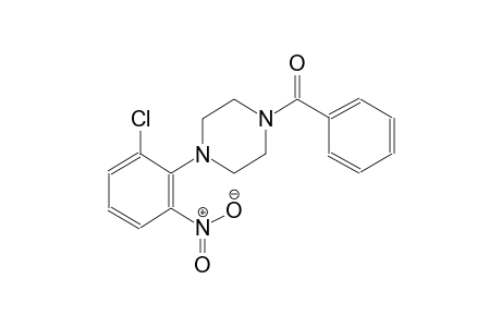 1-benzoyl-4-(2-chloro-6-nitrophenyl)piperazine