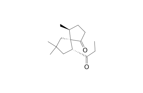 rel-(4R,5S,6S)-4,8,8-Trimethyl-6-(1-oxopropyl)spiro[4.4]nonan-1-one