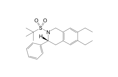 (3R)-2-(tert-Butanesulfonyl)-6,7-diethyl-3-phenyl-1,2,3,4-tetrahydroisoquinoline