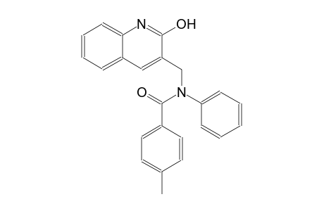 N-[(2-hydroxy-3-quinolinyl)methyl]-4-methyl-N-phenylbenzamide