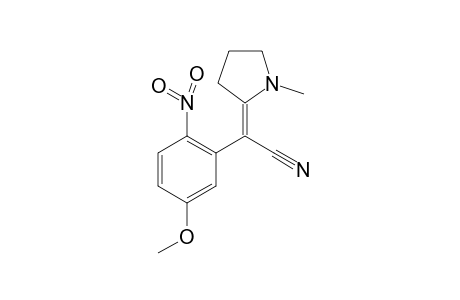 (2Z)-(5-Methoxy-2-nitrophenyl)(1-methylpyrrolidin-2-ylidene)acetonitrile
