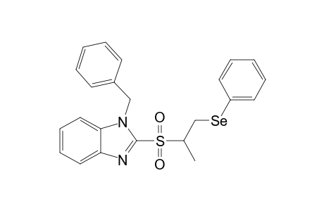 2-{[1-Methyl-2-(phenylseleno)ethyl]sulfonyl}-1-(phenylmethyl)benzimidazole