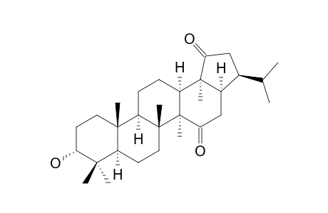 3.alpha.-Hydroxy-13.alpha.,17.alpha.,21.beta.-Hopan-15,19-dione