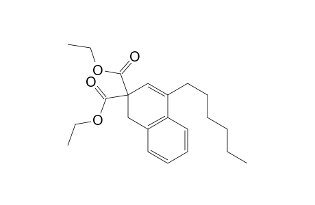 2,2-Bis(ethoxycarbonyl)-4-n-hexyl-1,2-dihydronaphthalene