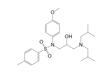 benzenesulfonamide, N-[3-[bis(2-methylpropyl)amino]-2-hydroxypropyl]-N-(4-methoxyphenyl)-4-methyl-