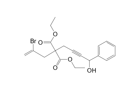 Diethyl 2-Bromo-8-hydroxy-8-phenyloct-1-ene-6-yne-4,4-dicarboxylate