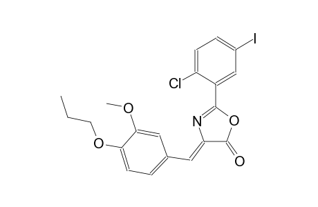 (4Z)-2-(2-chloro-5-iodophenyl)-4-(3-methoxy-4-propoxybenzylidene)-1,3-oxazol-5(4H)-one