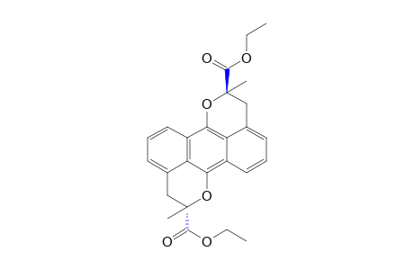 2,8-dimethyl-2,3,8,9-tetrahydro-trans-anthra[9,1-bc:10,5-b'c']dipyran-2,8-dicarboxylic acid, diethyl ester