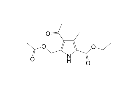 Ethyl 5-acetoxymethyl-4-acetyl-3-methyl-3-methylpyrrole-2-carboxylate