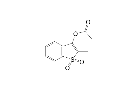 2-methylbenzo[b]thiophene-3-ol, acetate, 1,1-dioxide