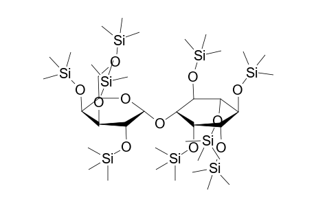 (((1R,2R,3R,4S,5R,6R)-6-(((2R,3R,4S,5S,6R)-3,4,5-tris((trimethylsilyl)oxy)-6-(((trimethylsilyl)oxy)methyl)tetrahydro-2H-pyran-2-yl)oxy)cyclohexane-1,2,3,4,5-pentayl)pentakis(oxy))pentakis(trimethylsilane)