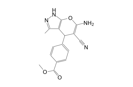 benzoic acid, 4-(6-amino-5-cyano-1,4-dihydro-3-methylpyrano[2,3-c]pyrazol-4-yl)-, methyl ester