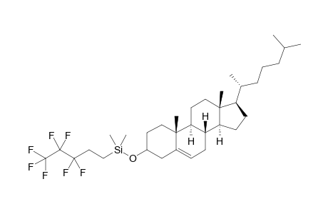 5,5,5,4,4,3,3-Heptafluoropentyl-dimethylsilyl ether of cholesterol