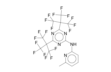 2-[(6-Methyl-2-pyridyl)amino]-4,6-bis[2,2,2-trifluoro-1,1-bis(trifluoromethyl)ethyl]-1,3,5-triazine