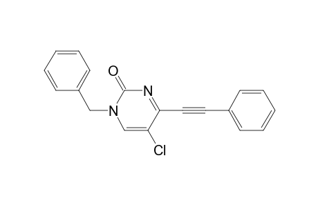 1-Benzyl-5-chloro-4-(2-phenylethynyl)pyrimidin-2-one