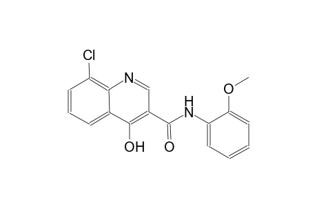 3-quinolinecarboxamide, 8-chloro-4-hydroxy-N-(2-methoxyphenyl)-
