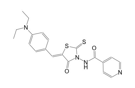 4-pyridinecarboxamide, N-[(5Z)-5-[[4-(diethylamino)phenyl]methylene]-4-oxo-2-thioxothiazolidinyl]-