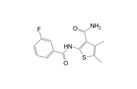 2-[(3-fluorobenzoyl)amino]-4,5-dimethyl-3-thiophenecarboxamide