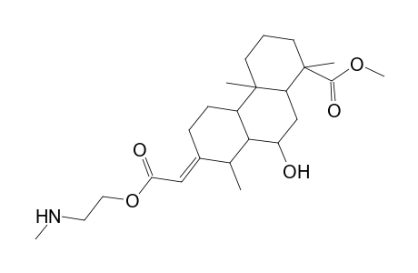 1-Phenanthrenecarboxylic acid, tetradecahydro-9-hydroxy-1,4a,8-trimethyl-7-[2-[2-(methylamino)ethoxy]-2-oxoethylidene]-, methyl ester, [1S-(1.alpha.,4a.alpha.,4b.beta.,7E,8.beta.,8a.alpha.,9.alpha.,10a.beta.)]-