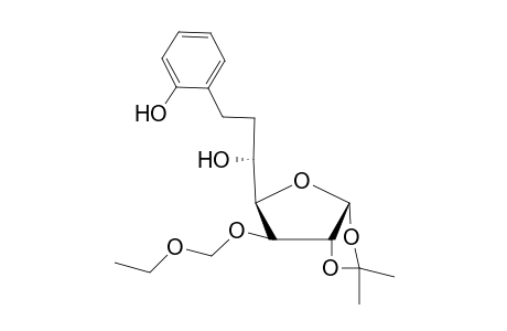 (1'R)-1,2-O-Isopropylidene-6-deoxy-3-O-ethoxymethyl-6-C-(hydroxyphenylmethyl)-.alpha.,D-glucofuranose