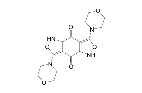 3,7-bis(4-morpholinyl)-1,4a,5,8a-tetrahydroisoxazolo[3,4-f][2,1]benzoxazole-4,8-dione