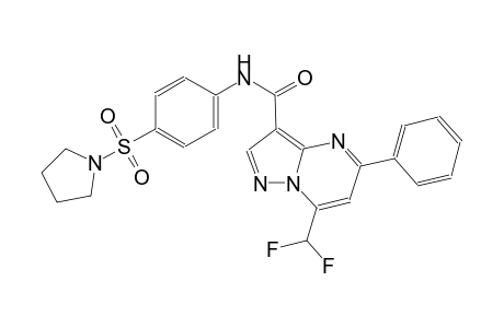 7-(difluoromethyl)-5-phenyl-N-[4-(1-pyrrolidinylsulfonyl)phenyl]pyrazolo[1,5-a]pyrimidine-3-carboxamide