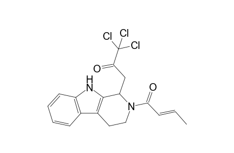 2-(2"-Butenoyl)-1,2,3,4-tetrahydro-1-(3',3',3'-trichloro-2'-oxopropyl)-.beta.-carboline