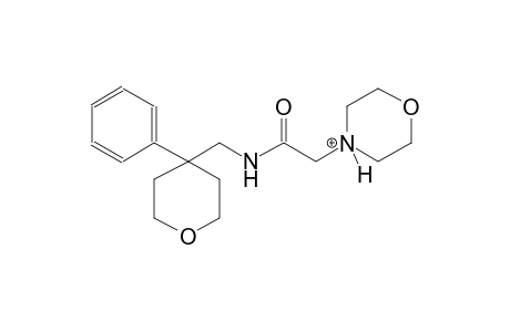 4-(2-oxo-2-{[(4-phenyltetrahydro-2H-pyran-4-yl)methyl]amino}ethyl)morpholin-4-ium