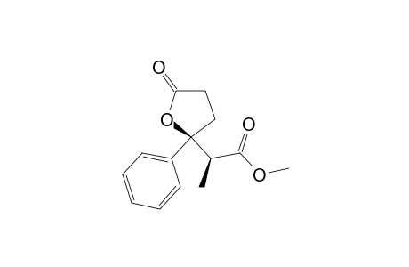 syn-Methyl 2-(5-oxo-2-phenyltetrahydrofuran-2-yl)propanoate
