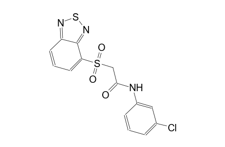 2-(2,1,3-benzothiadiazol-4-ylsulfonyl)-N-(3-chlorophenyl)acetamide