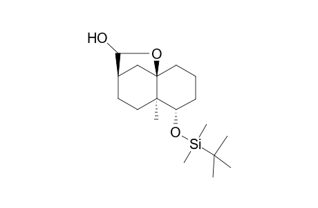 (2R*,4aR*,5S*,8aR*)-5-(tert-Butyldimethylsilyl)oxy-8a-hydroxy-4a-methyldecahydronaphthalen-2-carbaldehyde lactol form