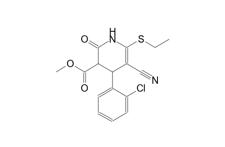 3-pyridinecarboxylic acid, 4-(2-chlorophenyl)-5-cyano-6-(ethylthio)-1,2,3,4-tetrahydro-2-oxo-, methyl ester