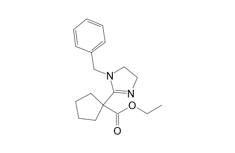 Ethyl 1-(1-benzyl-4,5-dihydroimidazol-2-yl)cyclopentanecarboxylate