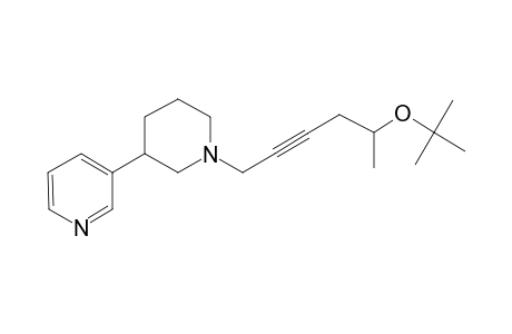 1-(5-tert-butoxy-2-hexynyl)-3-(3-pyridinyl)piperidine