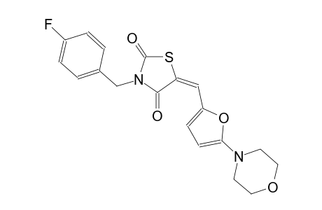 (5E)-3-(4-fluorobenzyl)-5-{[5-(4-morpholinyl)-2-furyl]methylene}-1,3-thiazolidine-2,4-dione