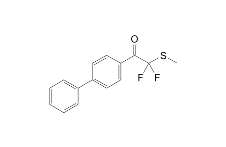 2,2-Difluoro-2-methylthio-1-(4-biphenylyl)ethanone