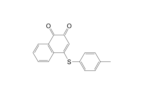 1,2-Naphthalenedione, 4-[(4-methylphenyl)thio]-