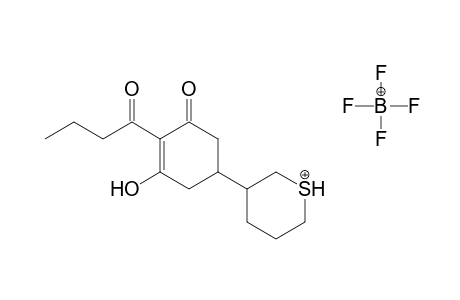 2-Cyclohexen-1-one, 3-hydroxy-2-(1-oxobutyl)-5- -(tetrahydro-2H-thiopyran-3-yl)-, tetrafluoroborate