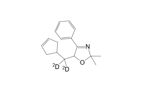 5-.delta.3'-cyclopentenyldeuteromethyl-2,2-dimethyl-4-phenyl-3-oxazoline