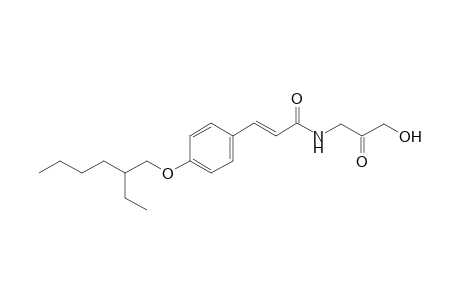 N-(3-hydroxy-2-oxopropyl)-(E)-3-[4-(2-ethylhexyloxyphenyl)]acrylamide
