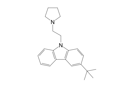 3-(t-Butyl)-9-[2'-(1"-pyrrolidinyl)ethyl]-carbazole