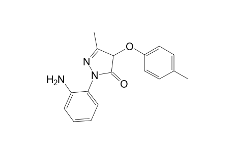 3H-pyrazol-3-one, 2-(2-aminophenyl)-2,4-dihydro-5-methyl-4-(4-methylphenoxy)-