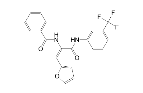 N-((E)-2-(2-furyl)-1-{[3-(trifluoromethyl)anilino]carbonyl}ethenyl)benzamide