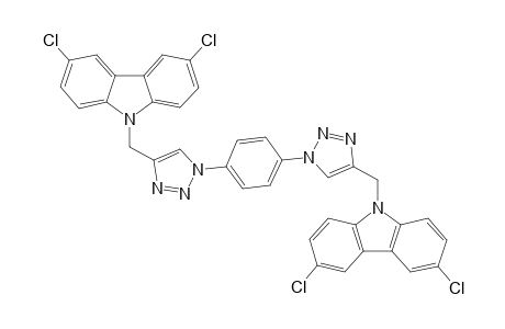 1,4-Bis(4-((3,6-dichloro-9H-carbazol-9-yl)methyl)-1H-1,2,3-triazol-1-yl)benzene