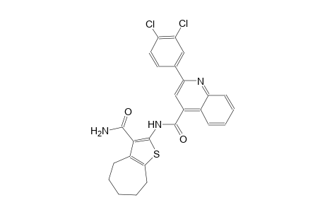 N-[3-(aminocarbonyl)-5,6,7,8-tetrahydro-4H-cyclohepta[b]thien-2-yl]-2-(3,4-dichlorophenyl)-4-quinolinecarboxamide