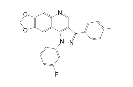 1-(3-fluorophenyl)-3-(4-methylphenyl)-1H-[1,3]dioxolo[4,5-g]pyrazolo[4,3-c]quinoline